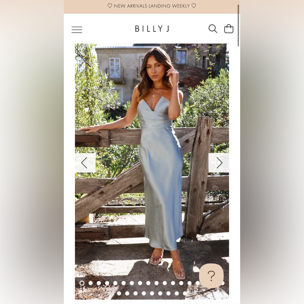 Billy J Valerie maxi dress- blue